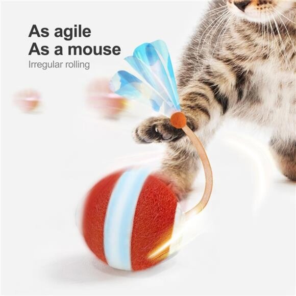 Interactive Cat Toys for Indoor Cats,The 3rd Generation Agile Moving Cat Ball - Picture 9 of 14